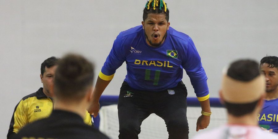 Seleção masculina mantém aproveitamento perfeito no Mundial de goalbal