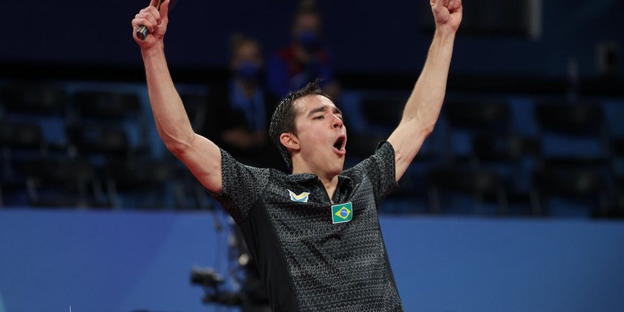 Hugo Calderano avança às quartas do WTT Contender na África do Sul
