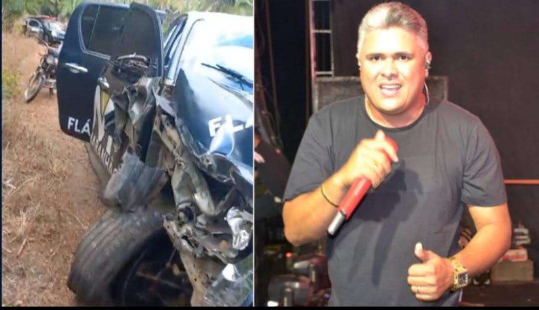 Cantor Flávio Maranhão sofre acidente no interior do Maranhão
