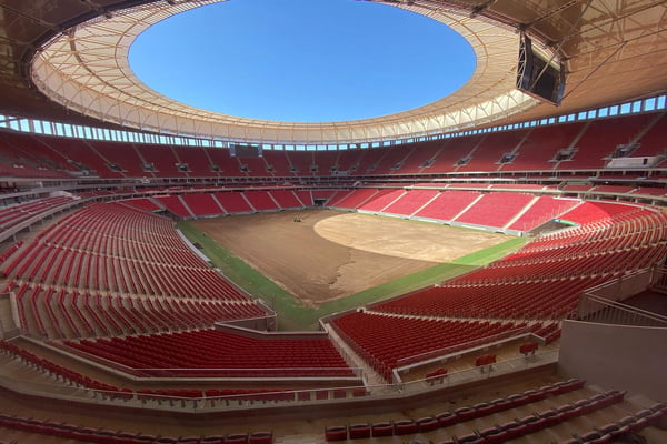 Arena BRB faz a maior troca de gramado dos últimos 10 anos para receber a Seleção