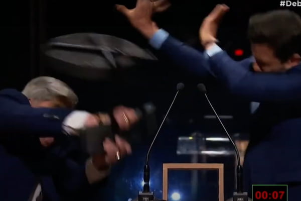 Prints: “Animais num zoológico”, diz Marçal ao se desculpar com Datena