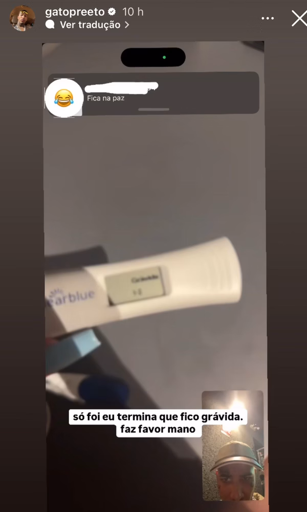 Gato Preto expõe conversa com Bia Miranda e possível reconciliação