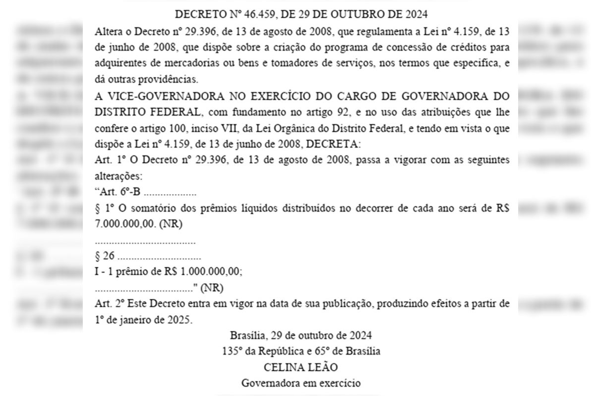 Sorteio de R$ 1 milhão da Nota Legal vai valer no ano que vem