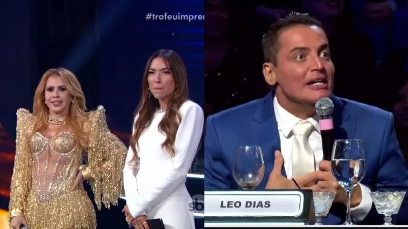 Joelma encara Leo Dias no palco após ser detonada ao vivo no Troféu Imprensa