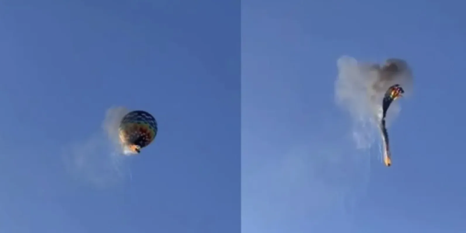 Balão pega fogo, cai e mata várias pessoas em SC