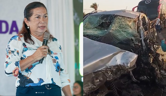 Primeira-dama de cidade do interior do Maranhão morre em grave acidente na BR-316