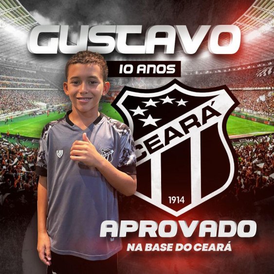 Filho de ex vereador de Parnarama é aprovado nas categorias de base do Ceará