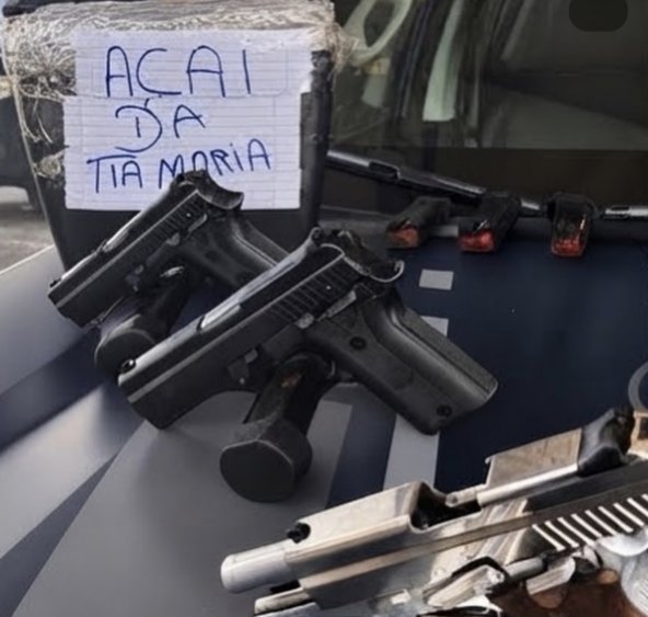 Mulher é presa com sete pistolas escondidas em caixa de “açaí” com destino ao Maranhão